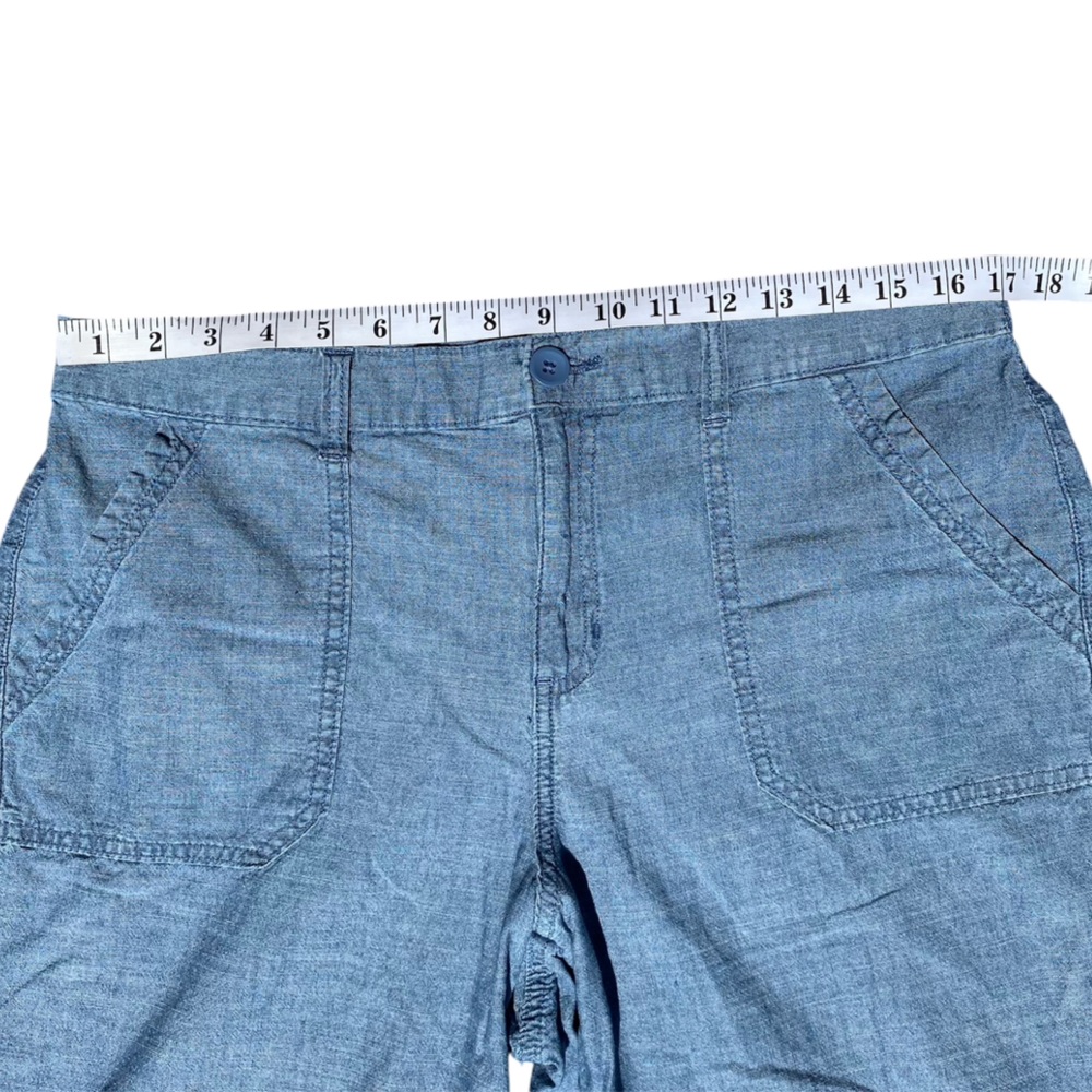 Karen Scott Lightweight Cotton Denim Shorts - Picture 2 of 7